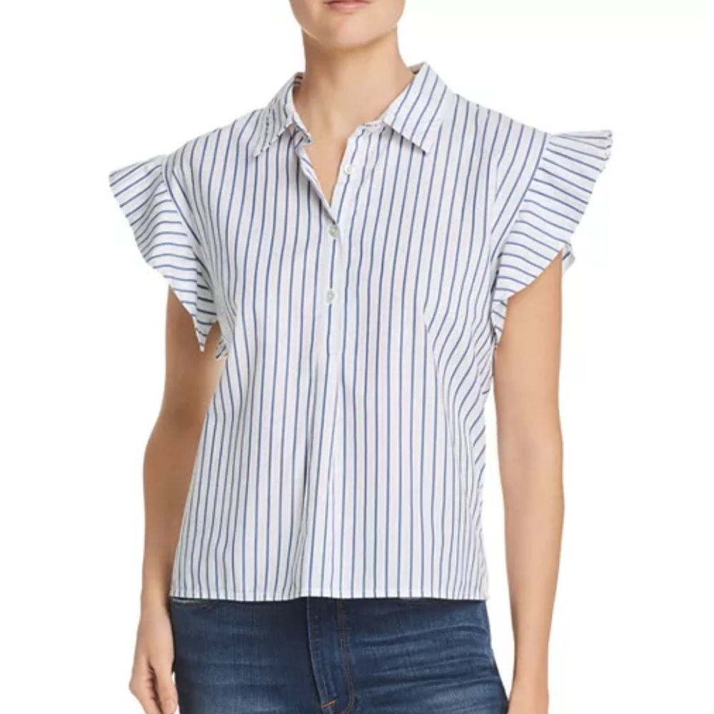 Frame flounce sleeve top